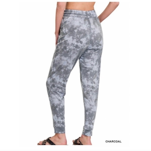 🧡6/$25🧡CHARCOAL GRAY TIE DYE JOGGERS-NEW - Picture 4 of 5